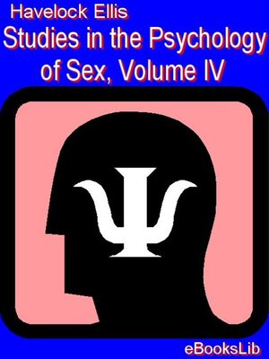 cover image of Studies in the Psychology of Sex, Volume IV